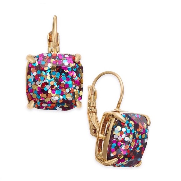 kate spade Jewelry - Kate Spade Lever Back Confetti Glitter Dangle Drop Earrings